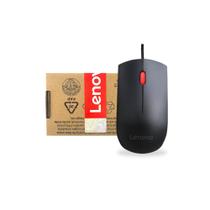 Mouse Óptico Lenovo, 1600 Dpi, Usb, Preto - Essential