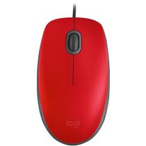 Mouse optico m110 silent vermelho usb logitech