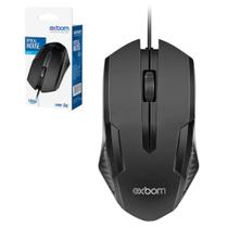 Mouse Optico MS-71 Exbom 1200 DPI p/ Notebook PC USB ORIGINAL