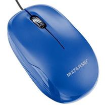 Mouse Óptico Multilaser 1200DPI USB MO293 - Azul Office