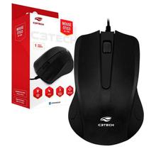 Mouse Óptico Office Com Fio Usb 1000 Dpi Informática C3tech