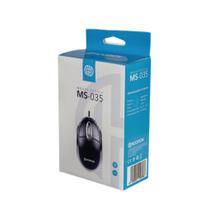 Mouse Óptico Preto 1200 DPI USB PC,LAPTOP,NOTEBOOK,DVR,NVR, MS035P Hoopson Escritório Resistente Com Fio Cabo 1,20