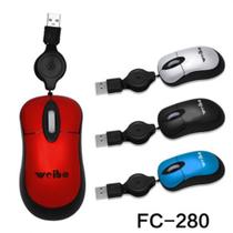 Mouse Óptico Retrátil FC-280USB - WEIBO