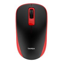 Mouse Óptico Sem Fio 1200 DPI Targa M70W Vermelho