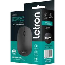 Mouse optico sem fio letron 1600dpi office slim pt - LEONORA