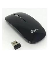 Mouse Óptico Sem Fio Recarregável Slim Usb 3200 Dpi Preto