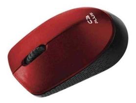 Mouse optico sem fio usb 1000dpi vermelho c3tplus