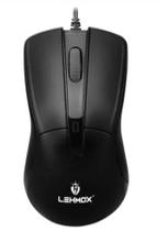 Mouse Óptico USB 1600 DPI 2.4Ghz Preto Lehmox Ley 1505 COM FIO