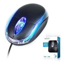 Mouse óptico - usb - com led azul - exbom