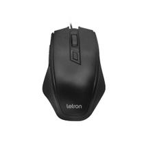 Mouse Optico Usb Letron Office Level Preto