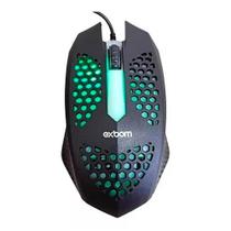 Mouse Óptico Usb Rgb Ms-C33 Preto 1200 Dpi Exbom