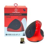 Mouse Óptico Vertical Ergonômico Recaregavel Sem Fio 5 Teclas Ka-625