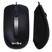 Mouse Óptico Weibo Com 3 Botões 1600 dpi Cabo 1 Metro 3.0 Alta Qualidade WB018