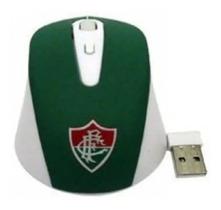 Mouse Óptico Wireless Sem Fio Fluminense Oficial Licenciado