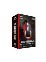 Mouse Otico Gamer C3Tech Mg-11Bsi Preto E Prata