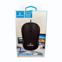 Mouse Ótico Preto Com Fio Lehmox Ley-1514 Mouse Ótico Preto Com Fio Lehmox Ley-1514