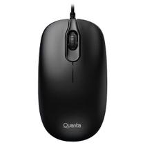Mouse Otico Quanta com Fio QTMO10 USB Preto