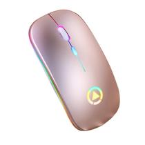 Mouse Ótico Sem Fio 2.4GHz - Recarregável, Silencioso e com LED