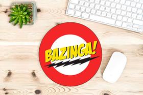 Mouse Pad 19cm Bazinga Série The Big Bang Theory Geek Nerd Mouse Pad 19cm Bazinga Série The Big Bang Theory Geek Nerd