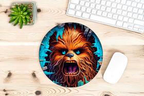 Mouse Pad 19cm Chewbacca Star Wars Geek Nerd