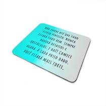 Mouse Pad 21x18 Antiderrapante Frases Empreendedor Sucesso 6