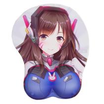 Mouse Pad, almofada de pulso de silicone OW Overwatch D.VA para computador Mouse Pad, almofada de pulso de silicone OW Overwatch D.VA para computador