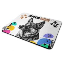 Mouse Pad Amor de quatro patas - Cachorro Pastor Alemão Mouse Pad Amor de quatro patas - Cachorro Pastor Alemão