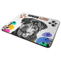 Mouse Pad Amor de quatro patas - Cachorro Rottweiler Mouse Pad Amor de quatro patas - Cachorro Rottweiler