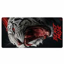 Mouse Pad Animal Feroz Base para Mesa Gamer Arte de Tigre Retangular Mouse Pad Animal Feroz Base para Mesa Gamer Arte de Tigre Retangular