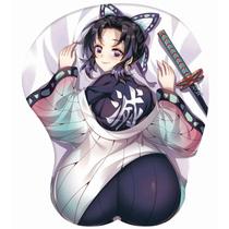 Mouse Pad Anime Demons Slayers Kochous Shinobus com apoio de pulso