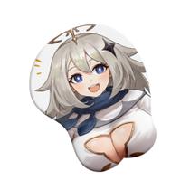 Mouse pad Anime Genshins Impacts Paimon com apoio de pulso