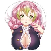 Mouse Pad Anime Kanroji Mitsuri com suporte para descanso de pulso Mouse Pad Anime Kanroji Mitsuri com suporte para descanso de pulso