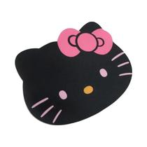 Mouse Pad Antiderrapante Kawaii Hello Kitty Sanrio Anime Preto E Rosa Para Meninas Presentes De