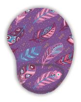 Mouse Pad Apoio De Pulso Ergonomico Confortavel Penas Fofas