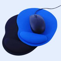 Mouse Pad Azul e Preto Antiderrapante, Superfície Lisa e Confortável