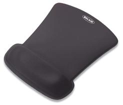 Mouse pad Belkin WaveRest Gel preto com descanso de pulso, pacote com 1 pacote