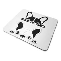 Mouse Pad Bulldog Francês Preto E Branco