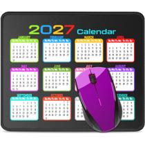 Mouse Pad CHMYHY 24x20cm Impermeável Calendário 2027