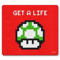 Mouse Pad Cogumelo Pixel Get A Life