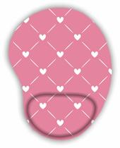 Mouse Pad com Apoio Corações Traços Mouse Pad com Apoio Corações Traços