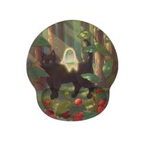 Mouse pad com apoio de pulso ergonômico 188x227x2,5 mm Milk Silk