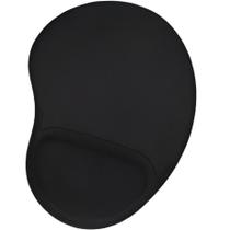 Mouse Pad com apoio de Pulso Ergonomico confortavel PRETO Neoprene