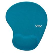 Mouse pad com apoio em gel Confort Azul Turquesa MP200/AZT - Oex Mouse pad com apoio em gel Confort Azul Turquesa MP200/AZT - Oex