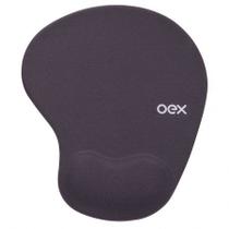 Mouse pad com apoio em gel Confort Chumbo MP200/CH - Oex Mouse pad com apoio em gel Confort Chumbo MP200/CH - Oex