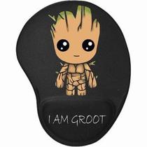 Mouse pad com apoio I am Groot bebê fundos coloridos