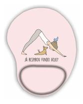 Mouse Pad Com Apoio Ioga Frases Motivacionais Yoga
