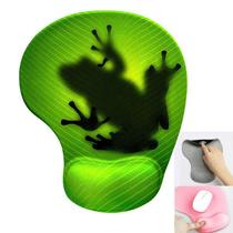 Mouse Pad com apoio Sapo na folha
