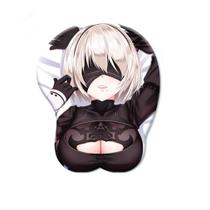 Mouse pad com suporte para descanso de pulso Silica Gel Nier: Automatas