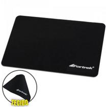 Mouse Pad Cor Preta Básico Com Base em Tecido EVA Novo Para Home Office Escritório Notebook e PC Fortrek BAP-102BK