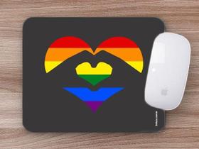 Mouse Pad, Coração LGBT - Criative Gifts